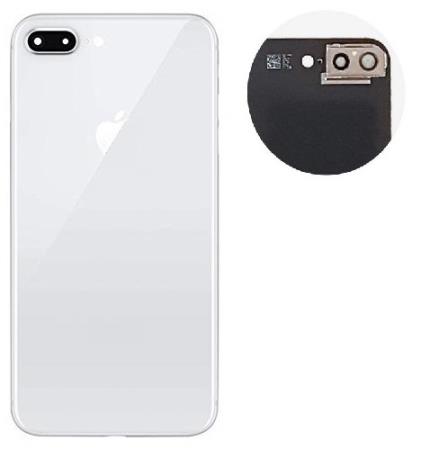 Τζαμάκι Πίσω Πλαισίου iPhone 8 plus Άσπρο high quality OEM